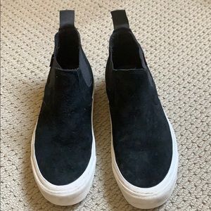 Vans high top slip ons